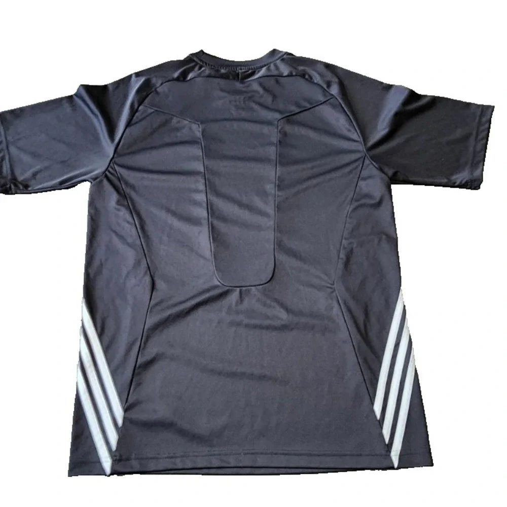 Adidas Run Icon‎ Climalite Black Stripped T-Shirt Size M